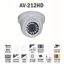 Av-212HD - 1000 Tv Line Gece Grl Dome Kamera